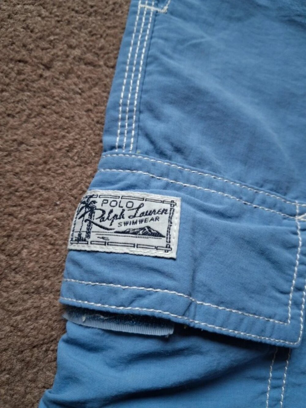 Polo Ralph Lauren Vintage Cargo Swim Board Shorts - Picture 4 of 5